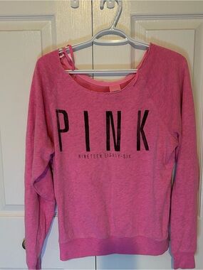 PINK Victoria's Secret Heather Pink Over the Shoulder Sweatshirt from 2012